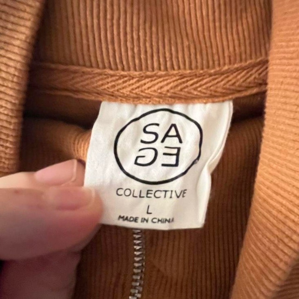 Women's Quarter Zip-Up Sweater - Picture 3 of 4